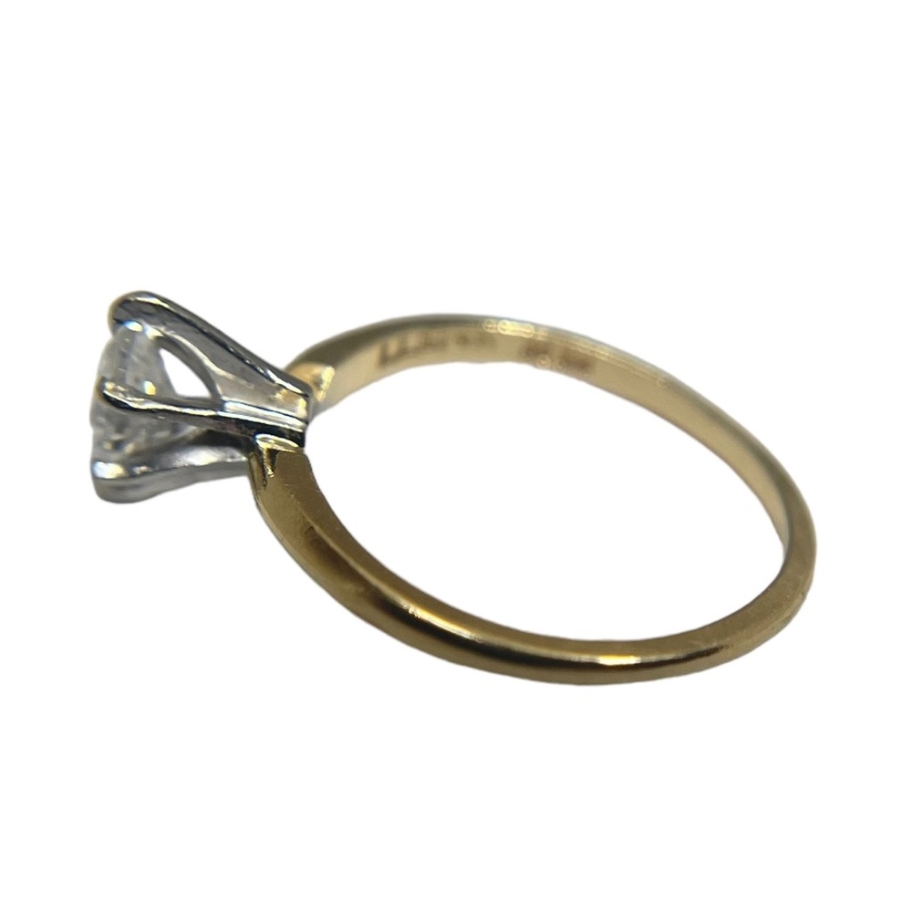 Vintage: .5 CT Marquise Diamond Solitaire Engagement Ring 𖦹 14K Gold 𖦹 Size 5 - Picture 10 of 16